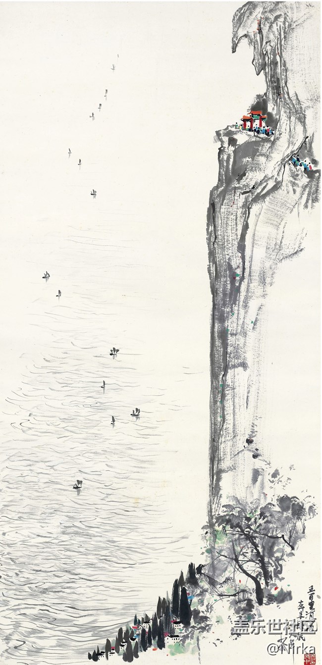 漂亮的吴冠中油画壁纸，现已打包上传