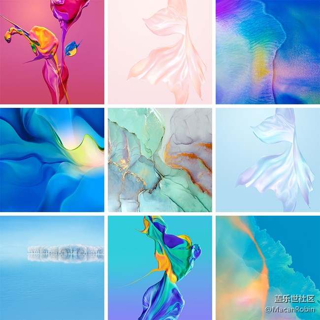 【6月独家壁纸】华为旗舰P30内置壁纸提取分享