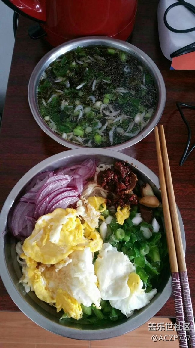 【花样泡面】+葱油鸡蛋面