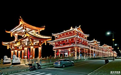 超广角和超级夜景的随拍——家乡的廊桥
