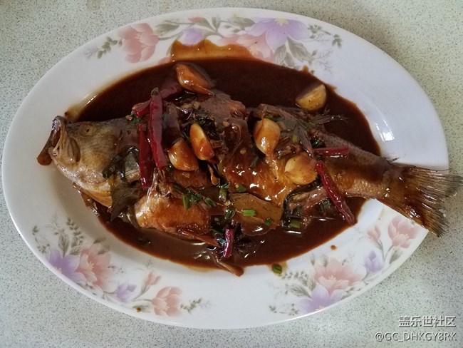 【私房菜】+红烧鲈鱼