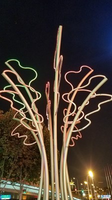 色彩变换的灯饰