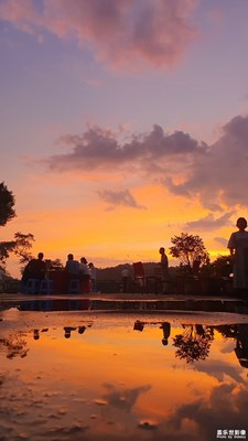 福州鼓岭，夕阳西下