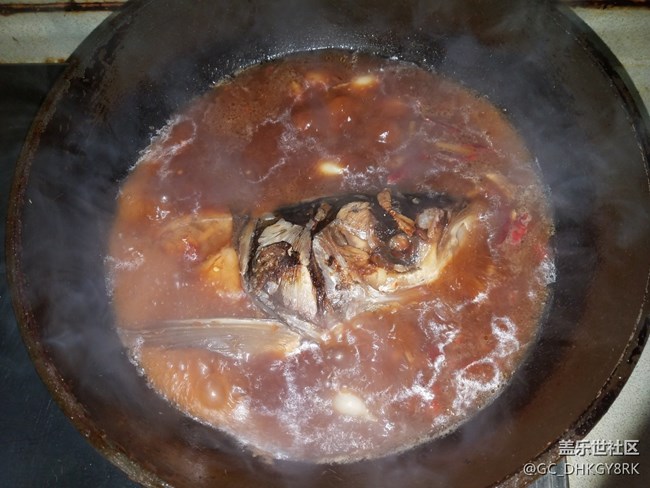 家常菜----红烧鱼头豆腐