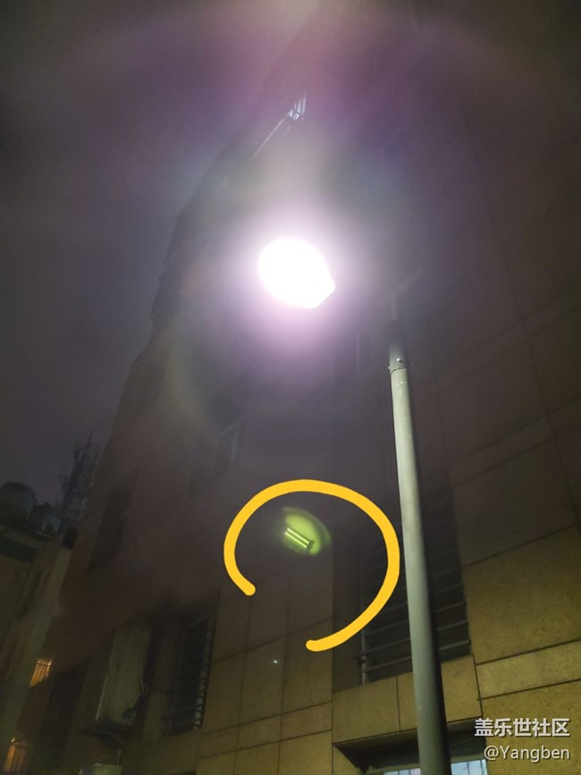 晚上拍摄灯光夜景有光斑.