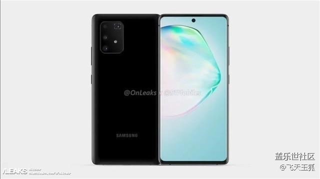 三星S10 Lite渲染图曝光 居中打孔+潜望式四摄 三星S10 Lite渲染图曝光 居中打孔+潜望式四摄