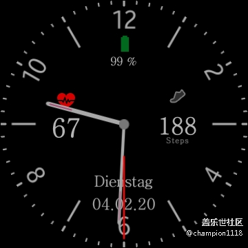 我最喜欢的表盘。
