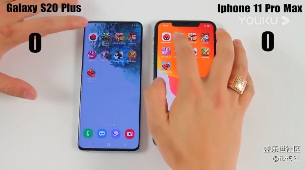 三星Galaxy S20+与iPhone 11 Pro Max速度对比测试