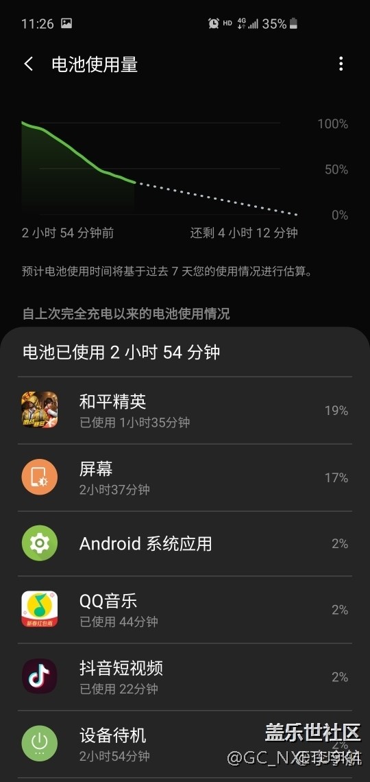 关于电池使用量