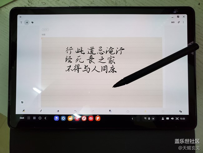 Tab S6有没有类似纸张感觉的贴膜啊?写字太滑了
