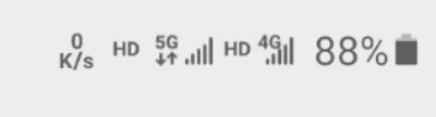 note10+右上角5g图标有好多种，都是什么意思？