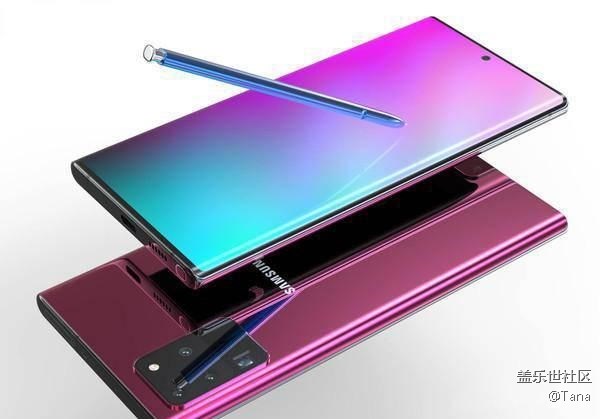 三星Note20，100%的屏占比！