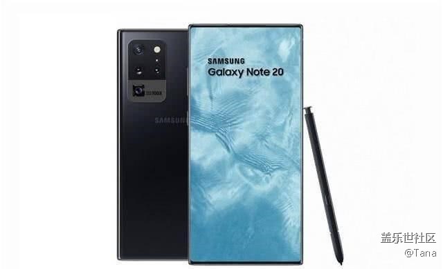 三星Note20，100%的屏占比！