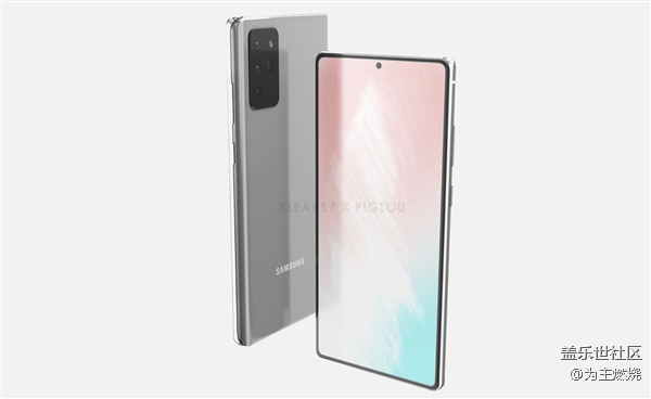 三星Galaxy Note 20最新渲染图曝光：挖孔全面屏+潜望式四摄