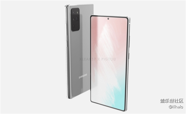三星Galaxy Note 20渲染图曝光：挖孔屏+潜望四摄