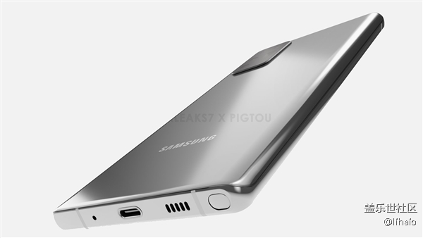三星Galaxy Note 20渲染图曝光：挖孔屏+潜望四摄
