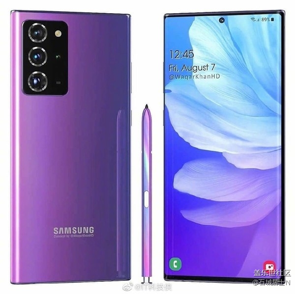 三星Note20 Ultra概念图出炉