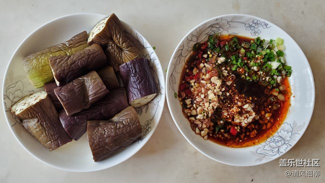 【学做家常菜】+凉拌蘸水茄子