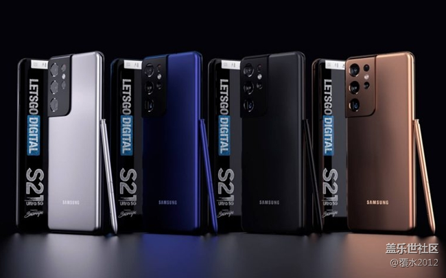 S系列首次：搭载S Pen的三星S21 Ultra渲染图曝光
