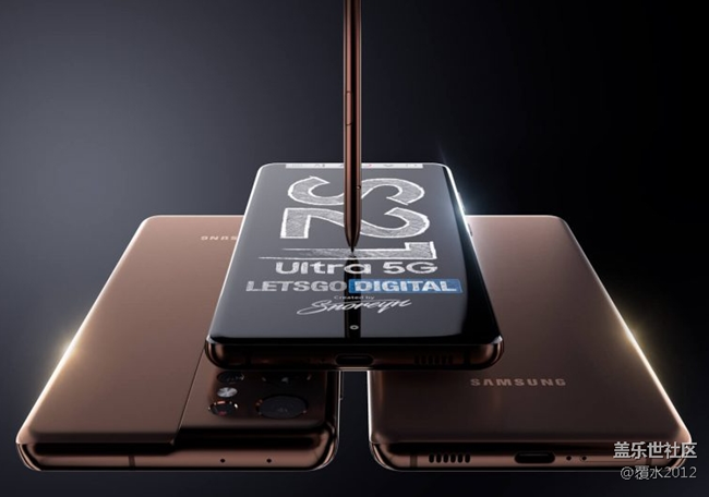 S系列首次：搭载S Pen的三星S21 Ultra渲染图曝光
