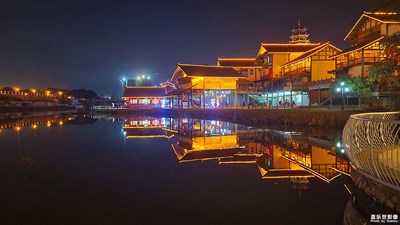 小镇夜景
