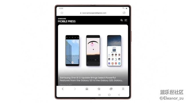 Galaxy Z Fold2 5G One UI 3.1: 为用户带来更好的使用体验