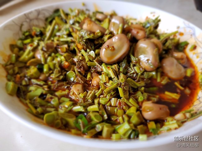 【我的拿手菜】+香椿拌嫩胡豆