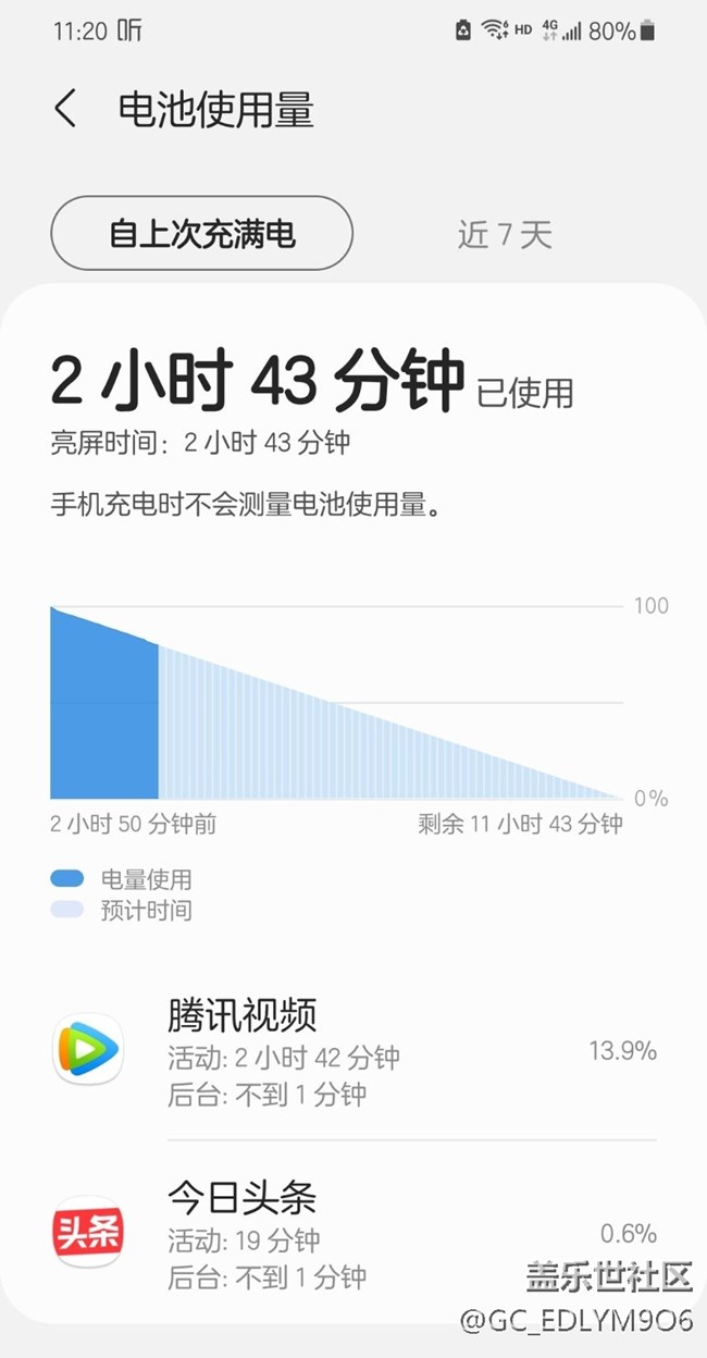 最新更新，看看我的续航怎么样啊