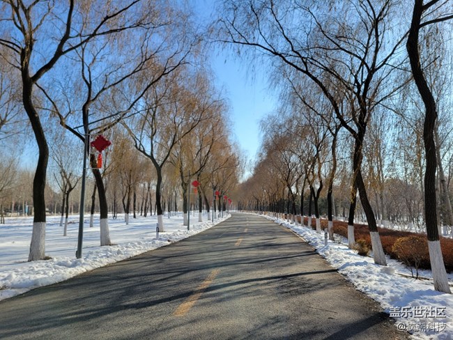 用三星Galaxy S21+ 5G版本记录北方雪后的景色