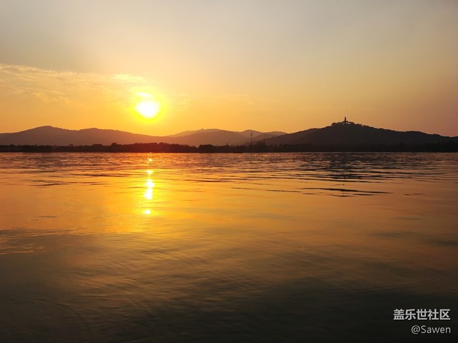 【冬日暖阳】+夕阳湖景