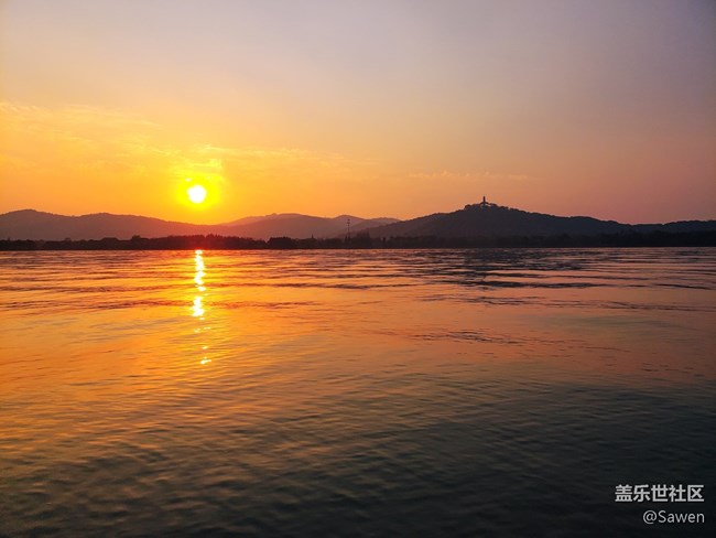 【冬日暖阳】+夕阳湖景