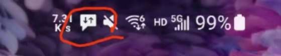 一个不知道的状态栏图标