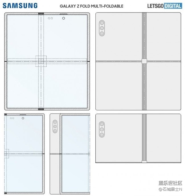 三星为一款高度通用的双折叠Galaxy Z Fold手机申请了专利
