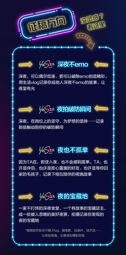 ”YeS22当然要夜拍咯“三星动态影像征集活动参与方式