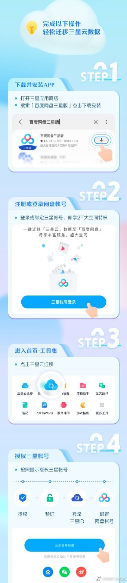 三星百度合作推出百度网盘三星版
