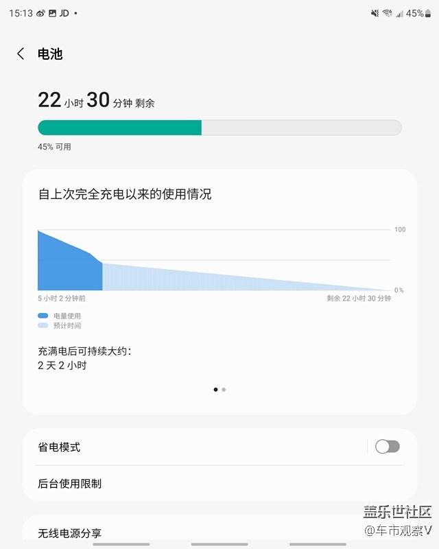 测试了一下Z Fold 3续航能力，主要是看电视和玩游戏