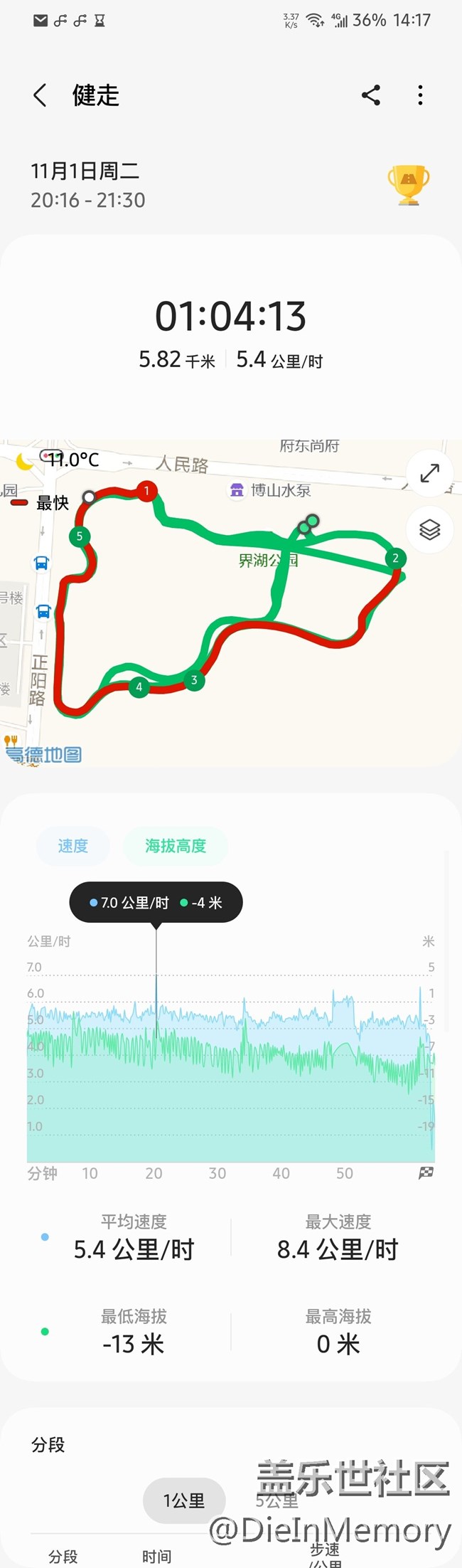 【盖乐世马拉松】健走打卡第四天