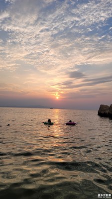 大海日落