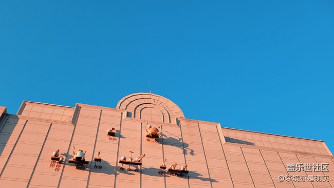 仰望天空+沈阳中街建筑与蓝天