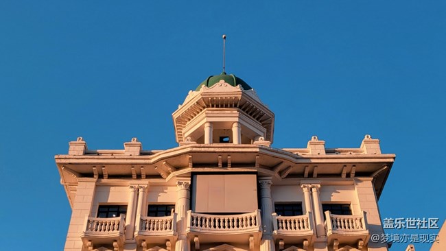 仰望天空+沈阳中街建筑与蓝天