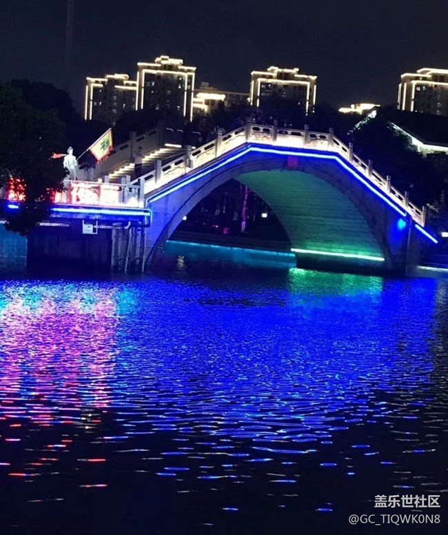 【夜景街头】唐河夜景