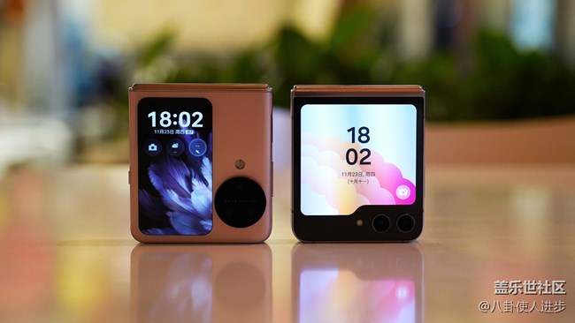 Galaxy Z Flip5 VS OPPO Find N3 Flip外观对比