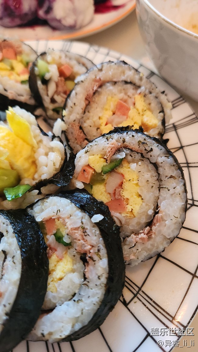 第一次做紫菜包饭