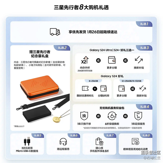 Galaxy S24系列三星先行者计划开启 福利信息汇总