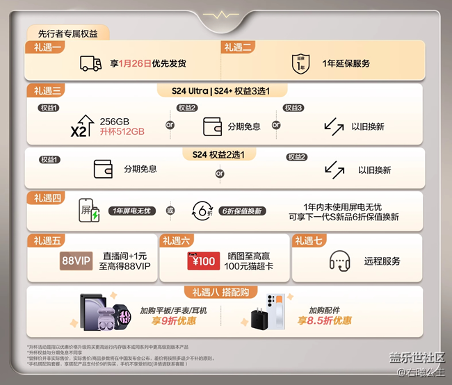 Galaxy S24系列三星先行者计划开启 福利信息汇总