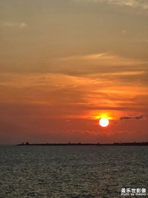 随手拍的大海和落日