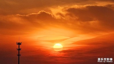 桃花峪落日