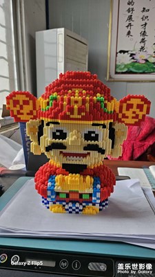【财神到】带学生拼大财神