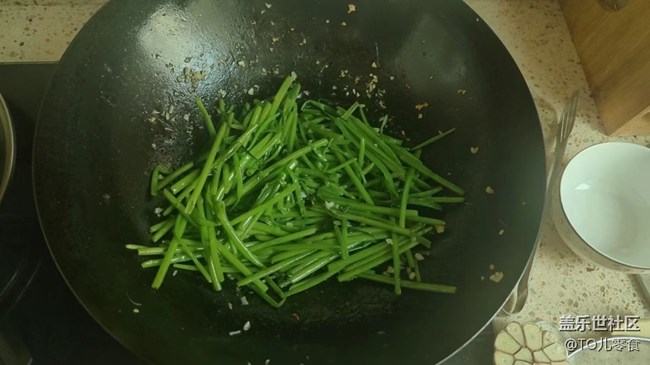 【食事】清炒空心菜