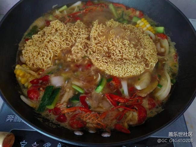 【食事】龙虾泡面